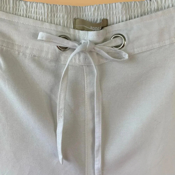 Appraisal New Linen Blend Straight Leg High Waist Pants Size XL Ivory White - Picture 5 of 15